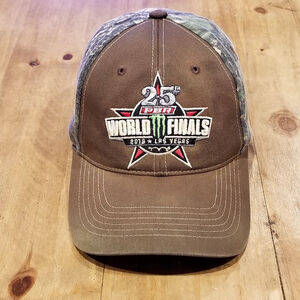 PBR World Finals Hat Cap Strap Back Monster Las Vegas 25th Anniv Pro Bull Riding